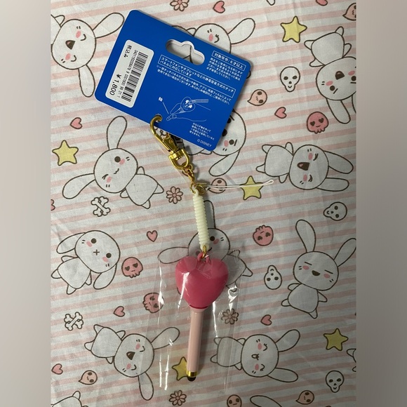 Tokyo Disney Resort Minnie Mouse Pink Balloon Keychain Touch Pen Stylus - Picture 5 of 6